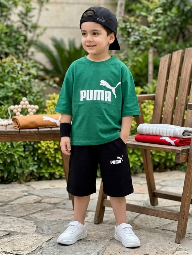 تیشرت شلوارک نخپنبه پوما (اسپرت)